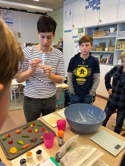 Fruits et légumes en Massepain